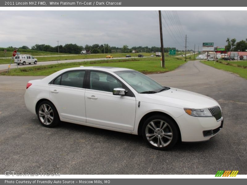 White Platinum Tri-Coat / Dark Charcoal 2011 Lincoln MKZ FWD