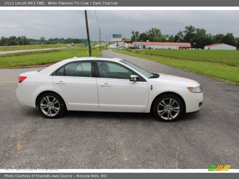 White Platinum Tri-Coat / Dark Charcoal 2011 Lincoln MKZ FWD