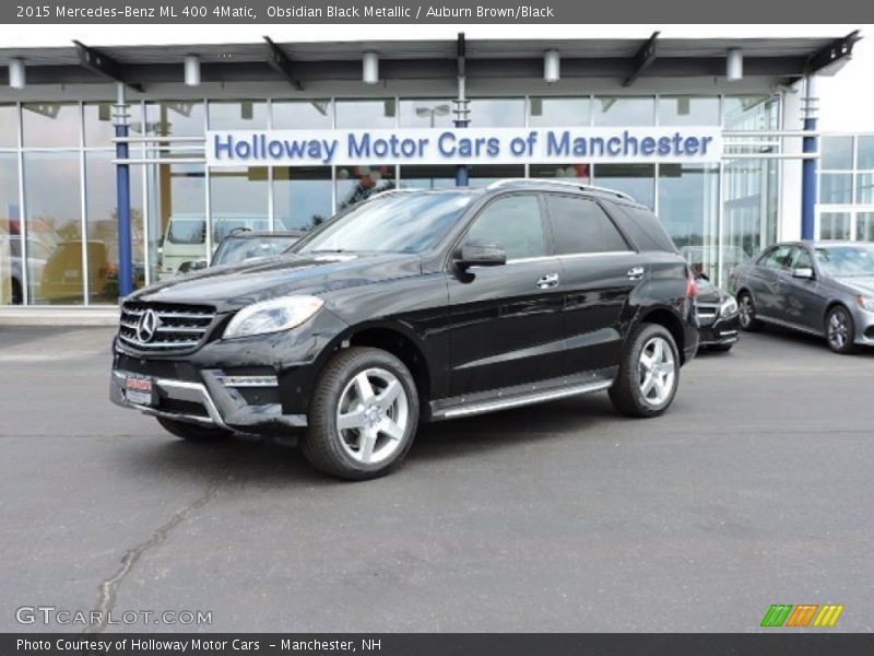 Obsidian Black Metallic / Auburn Brown/Black 2015 Mercedes-Benz ML 400 4Matic