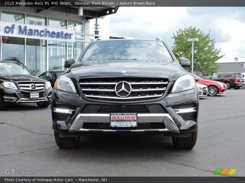 Obsidian Black Metallic / Auburn Brown/Black 2015 Mercedes-Benz ML 400 4Matic