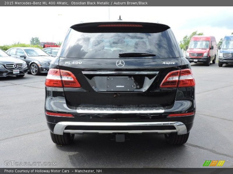 Obsidian Black Metallic / Auburn Brown/Black 2015 Mercedes-Benz ML 400 4Matic