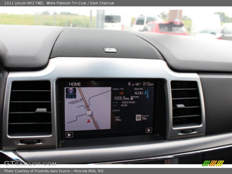 White Platinum Tri-Coat / Dark Charcoal 2011 Lincoln MKZ FWD