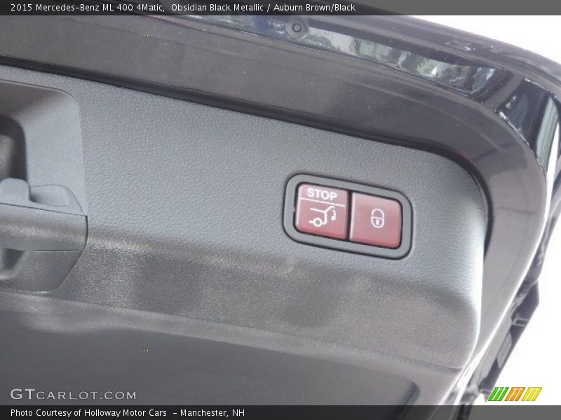 Obsidian Black Metallic / Auburn Brown/Black 2015 Mercedes-Benz ML 400 4Matic