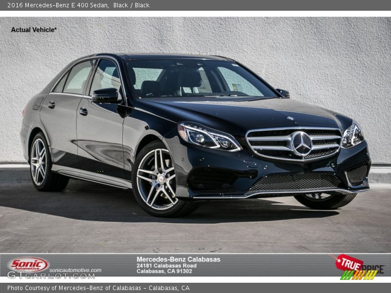 Black / Black 2016 Mercedes-Benz E 400 Sedan