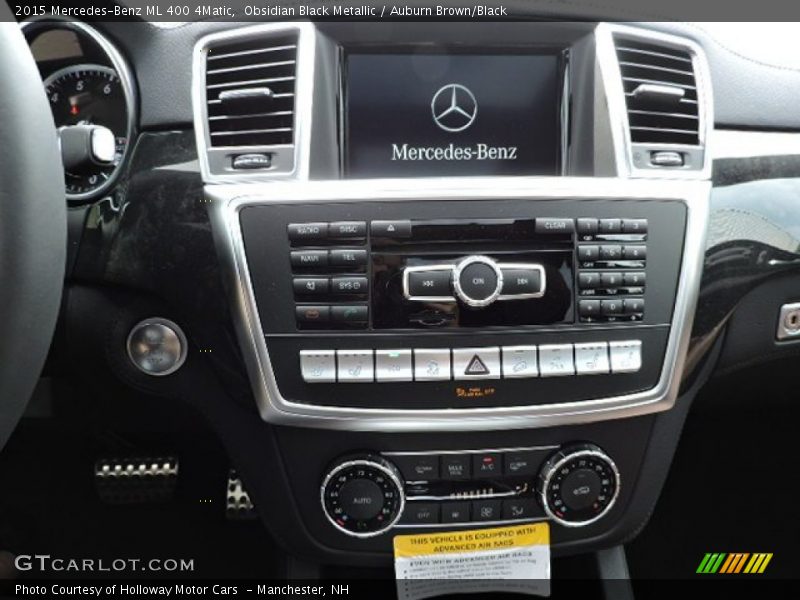 Obsidian Black Metallic / Auburn Brown/Black 2015 Mercedes-Benz ML 400 4Matic