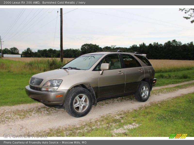 Burnished Gold Metallic / Ivory 2000 Lexus RX 300 AWD