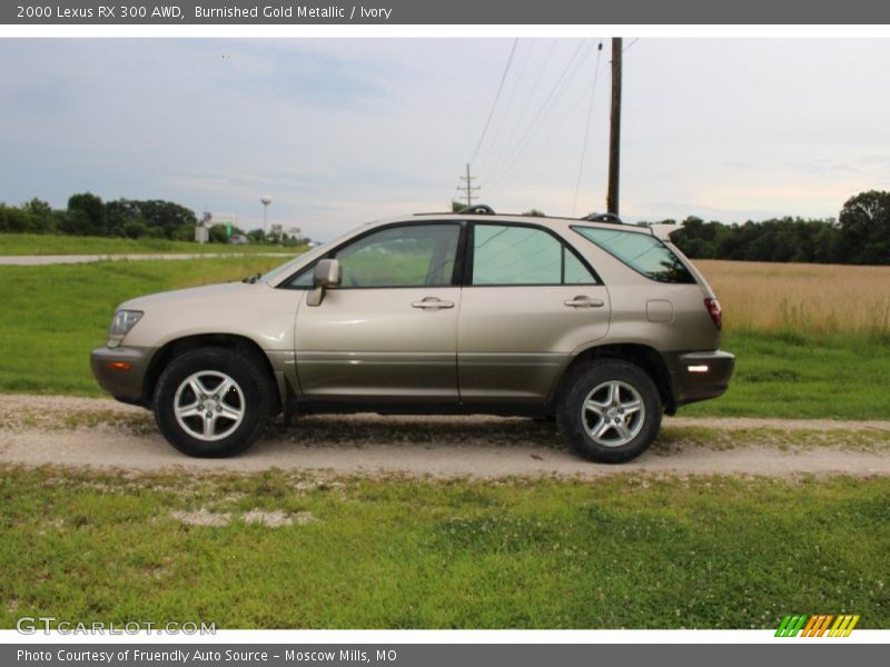 Burnished Gold Metallic / Ivory 2000 Lexus RX 300 AWD