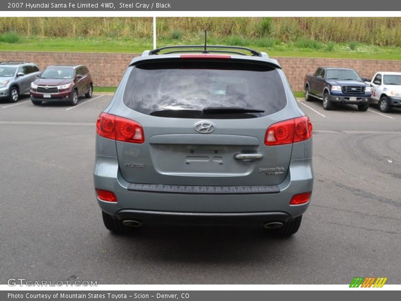 Steel Gray / Black 2007 Hyundai Santa Fe Limited 4WD