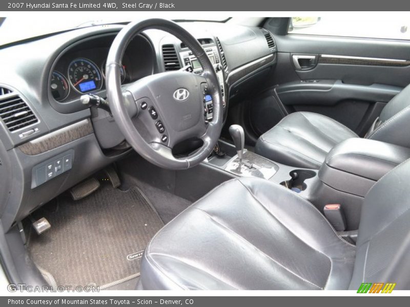  2007 Santa Fe Limited 4WD Black Interior