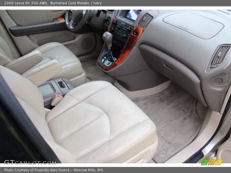 Burnished Gold Metallic / Ivory 2000 Lexus RX 300 AWD