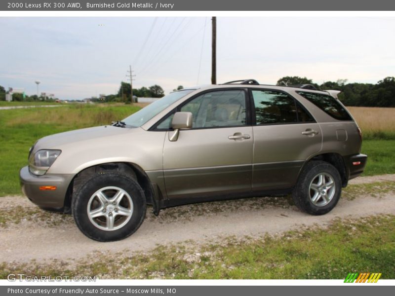 Burnished Gold Metallic / Ivory 2000 Lexus RX 300 AWD