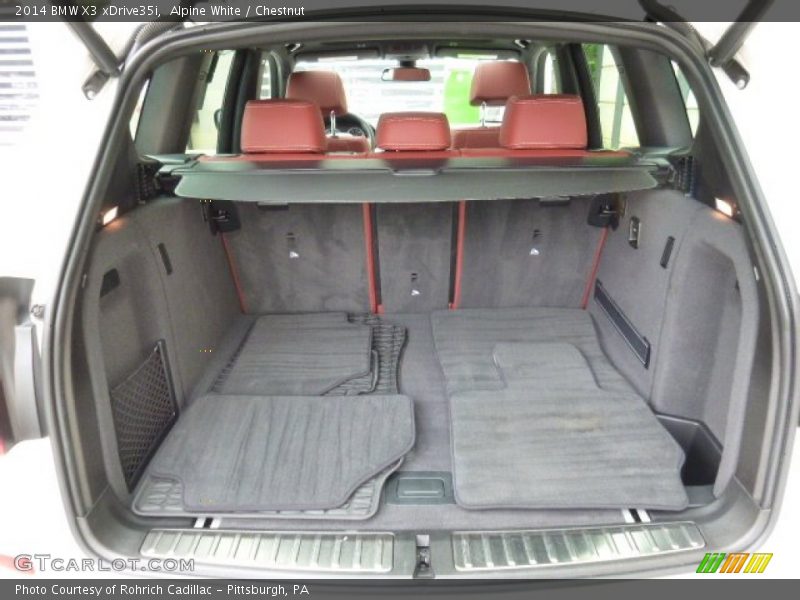 Alpine White / Chestnut 2014 BMW X3 xDrive35i