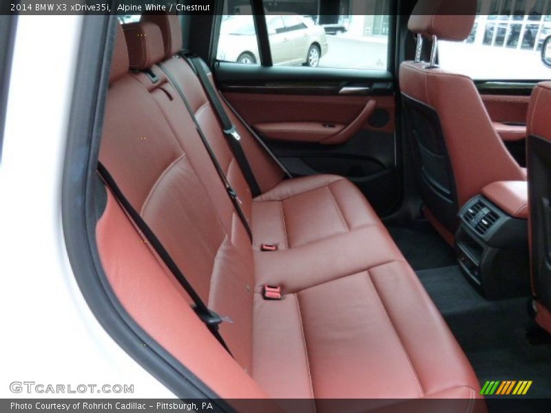 Alpine White / Chestnut 2014 BMW X3 xDrive35i