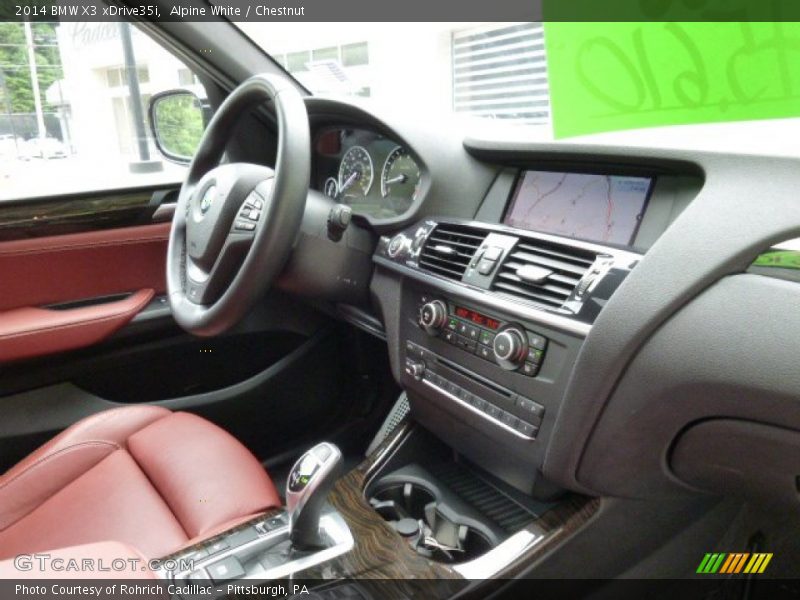 Alpine White / Chestnut 2014 BMW X3 xDrive35i