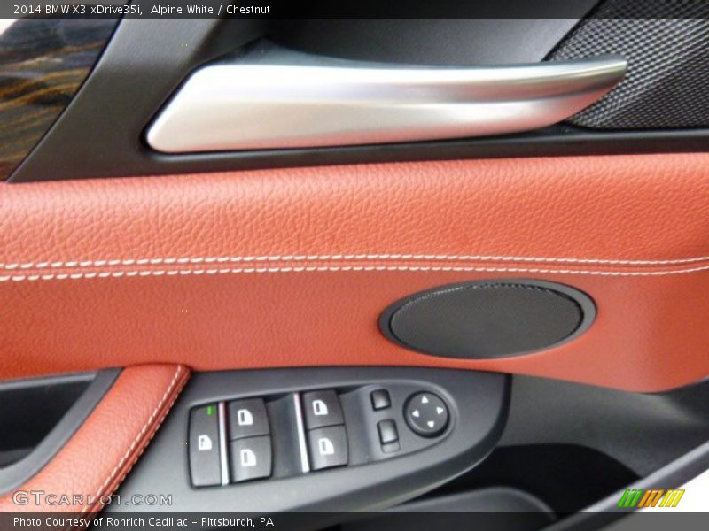 Alpine White / Chestnut 2014 BMW X3 xDrive35i