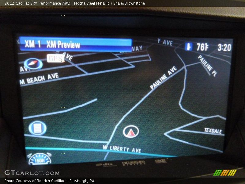 Mocha Steel Metallic / Shale/Brownstone 2012 Cadillac SRX Performance AWD