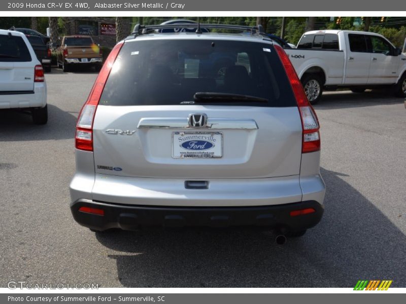 Alabaster Silver Metallic / Gray 2009 Honda CR-V EX 4WD