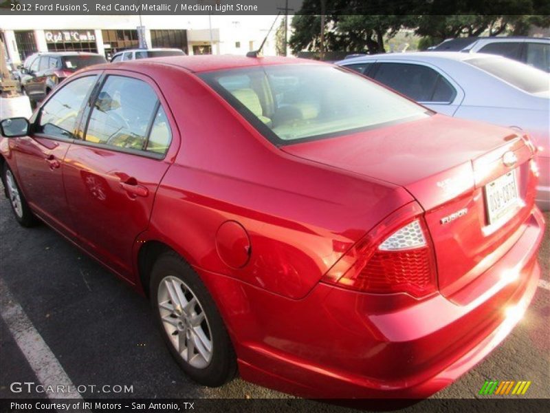 Red Candy Metallic / Medium Light Stone 2012 Ford Fusion S