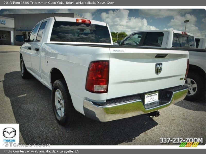 Bright White / Black/Diesel Gray 2013 Ram 1500 Tradesman Quad Cab