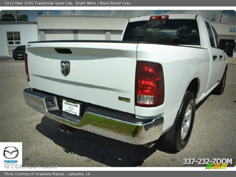 Bright White / Black/Diesel Gray 2013 Ram 1500 Tradesman Quad Cab