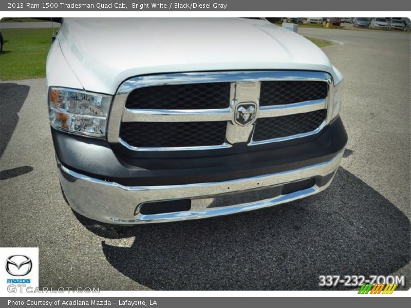 Bright White / Black/Diesel Gray 2013 Ram 1500 Tradesman Quad Cab