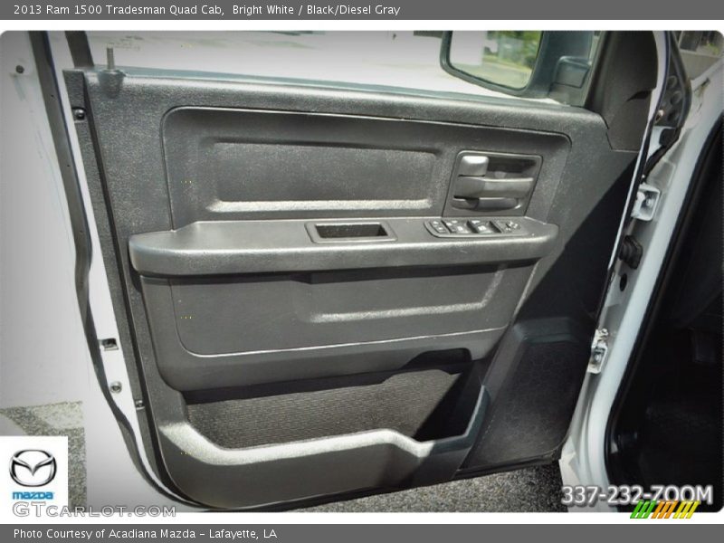 Bright White / Black/Diesel Gray 2013 Ram 1500 Tradesman Quad Cab