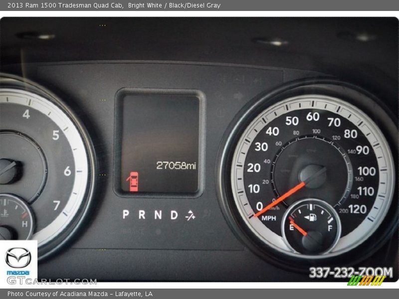 Bright White / Black/Diesel Gray 2013 Ram 1500 Tradesman Quad Cab