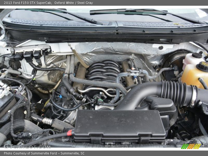 Oxford White / Steel Gray 2013 Ford F150 STX SuperCab