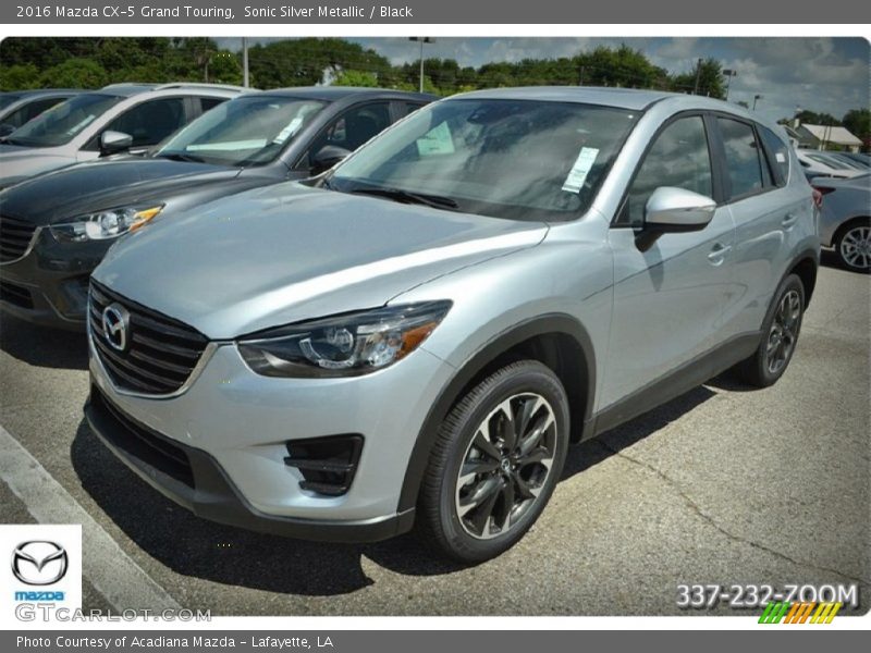 Sonic Silver Metallic / Black 2016 Mazda CX-5 Grand Touring