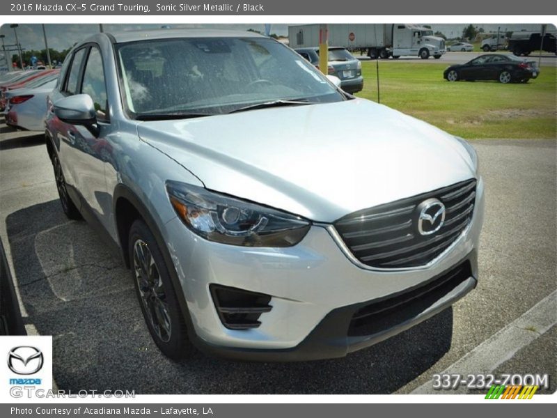 Sonic Silver Metallic / Black 2016 Mazda CX-5 Grand Touring