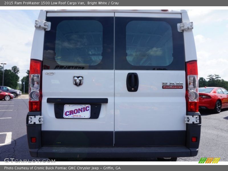 Bright White / Gray 2015 Ram ProMaster 1500 Low Roof Cargo Van