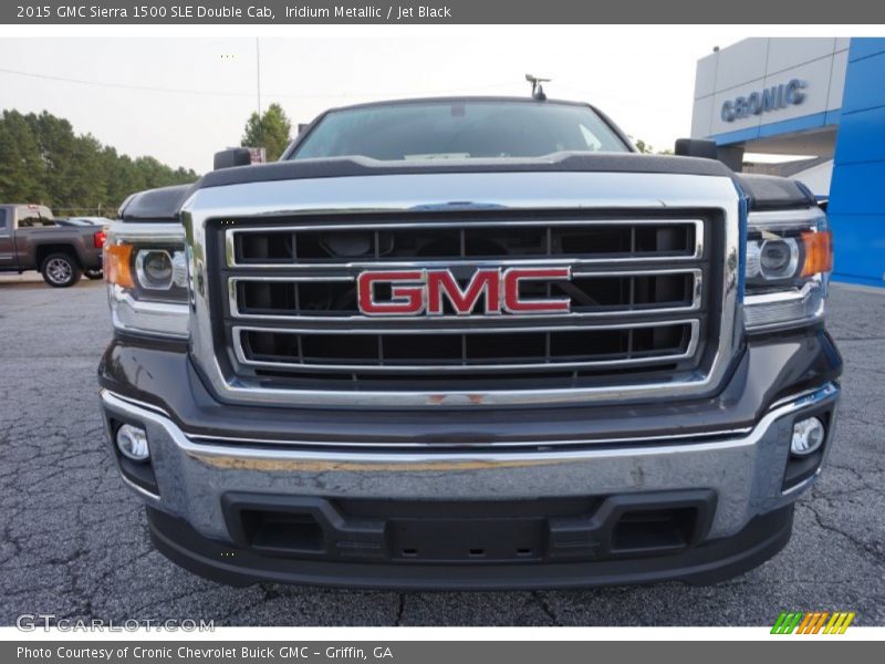 Iridium Metallic / Jet Black 2015 GMC Sierra 1500 SLE Double Cab