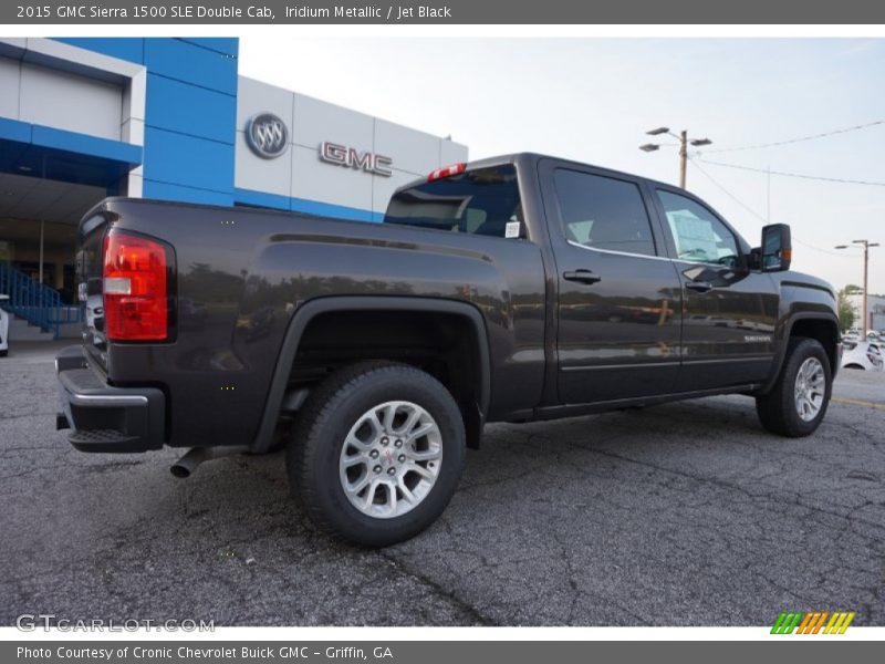 Iridium Metallic / Jet Black 2015 GMC Sierra 1500 SLE Double Cab