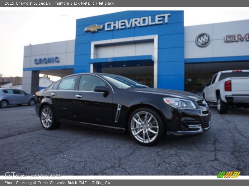 Phantom Black Metallic / Jet Black 2015 Chevrolet SS Sedan