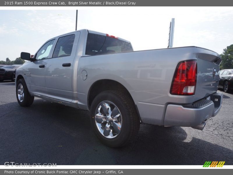 Bright Silver Metallic / Black/Diesel Gray 2015 Ram 1500 Express Crew Cab