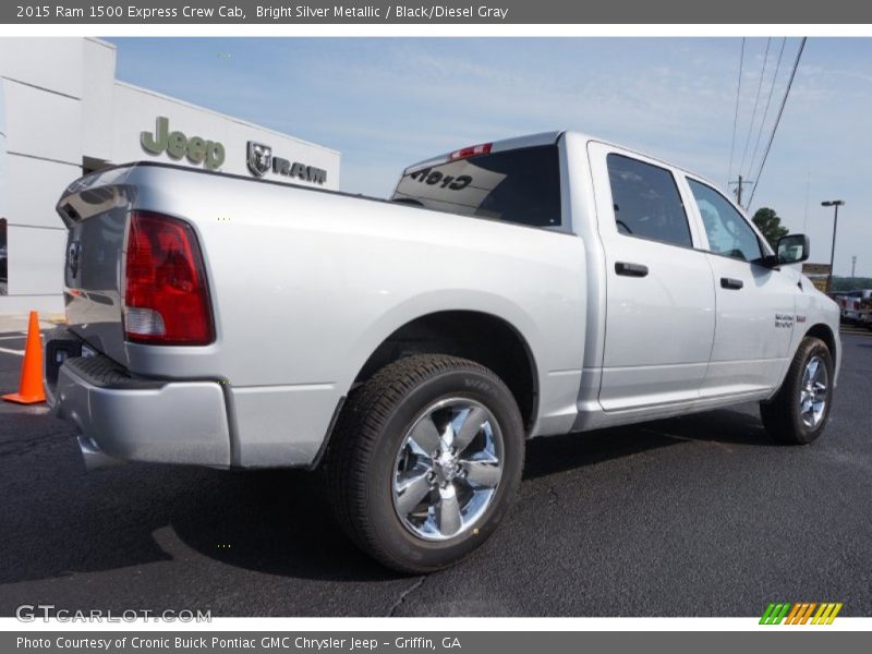 Bright Silver Metallic / Black/Diesel Gray 2015 Ram 1500 Express Crew Cab
