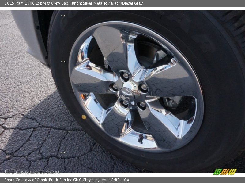 Bright Silver Metallic / Black/Diesel Gray 2015 Ram 1500 Express Crew Cab