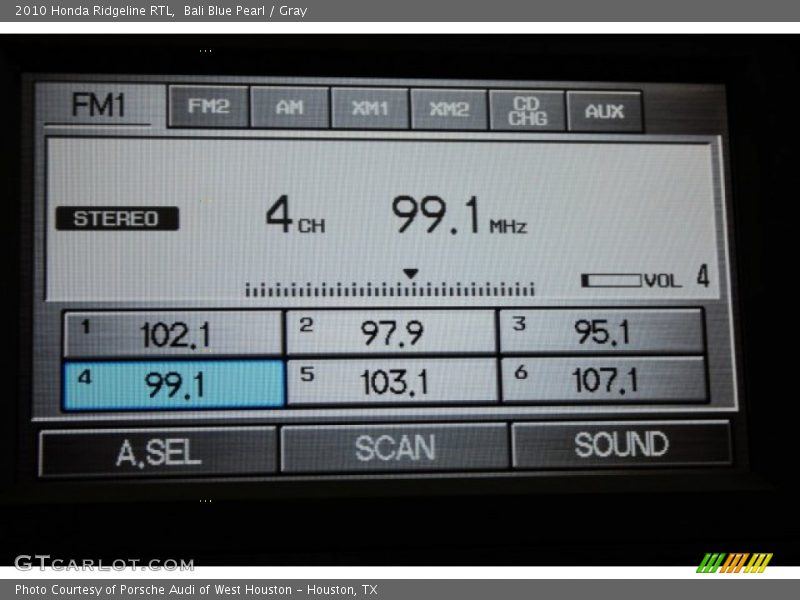 Bali Blue Pearl / Gray 2010 Honda Ridgeline RTL