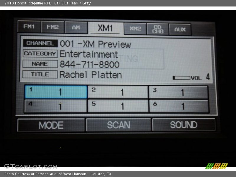 Bali Blue Pearl / Gray 2010 Honda Ridgeline RTL