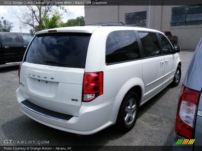 Stone White / Black/Light Graystone 2012 Dodge Grand Caravan SXT