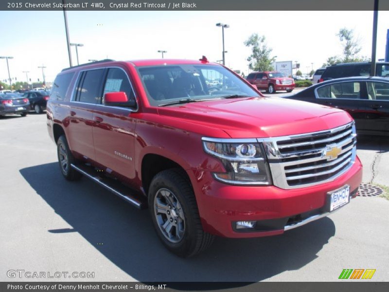 Crystal Red Tintcoat / Jet Black 2015 Chevrolet Suburban LT 4WD