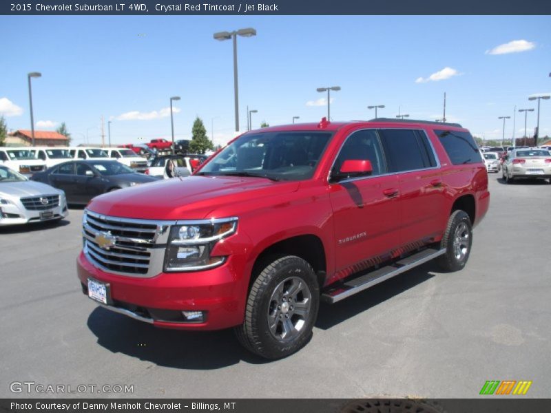 Crystal Red Tintcoat / Jet Black 2015 Chevrolet Suburban LT 4WD