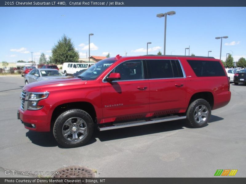 Crystal Red Tintcoat / Jet Black 2015 Chevrolet Suburban LT 4WD