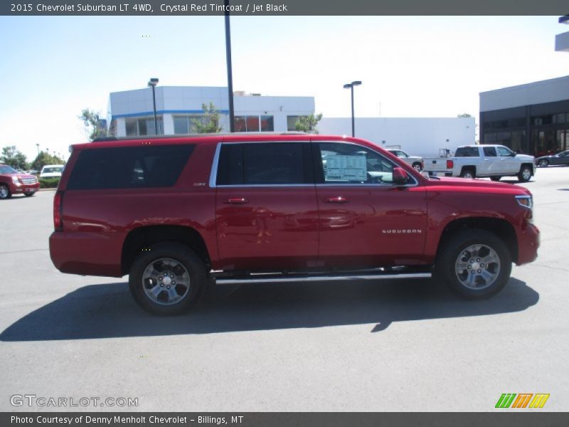 Crystal Red Tintcoat / Jet Black 2015 Chevrolet Suburban LT 4WD
