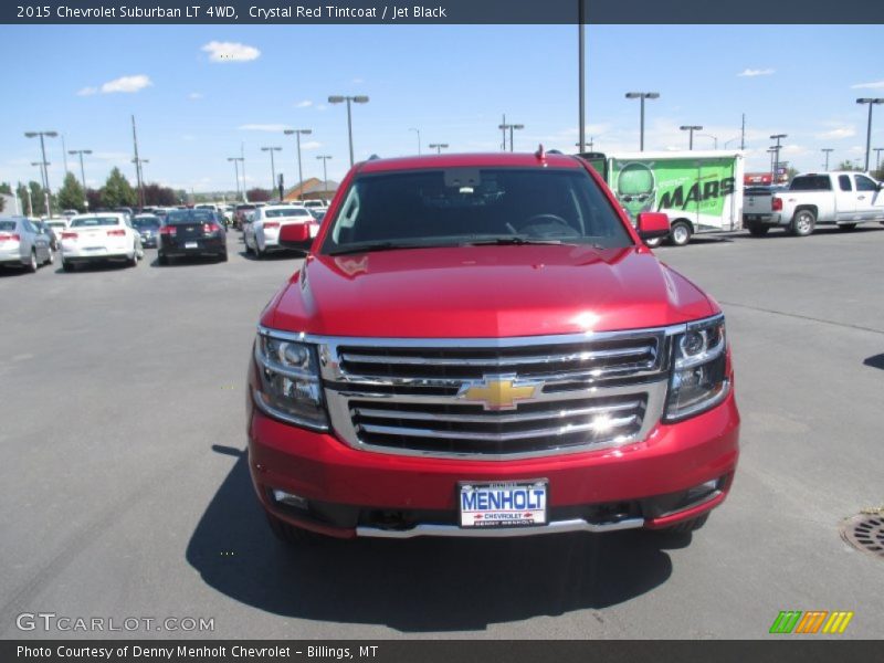 Crystal Red Tintcoat / Jet Black 2015 Chevrolet Suburban LT 4WD