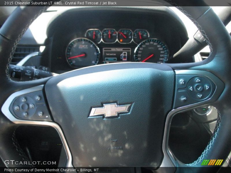 Crystal Red Tintcoat / Jet Black 2015 Chevrolet Suburban LT 4WD