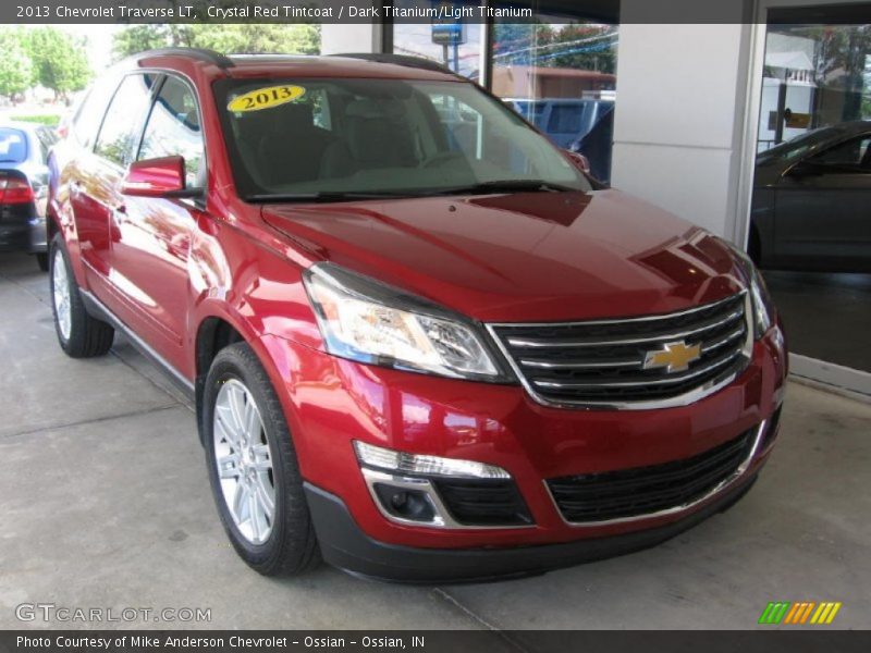 Crystal Red Tintcoat / Dark Titanium/Light Titanium 2013 Chevrolet Traverse LT