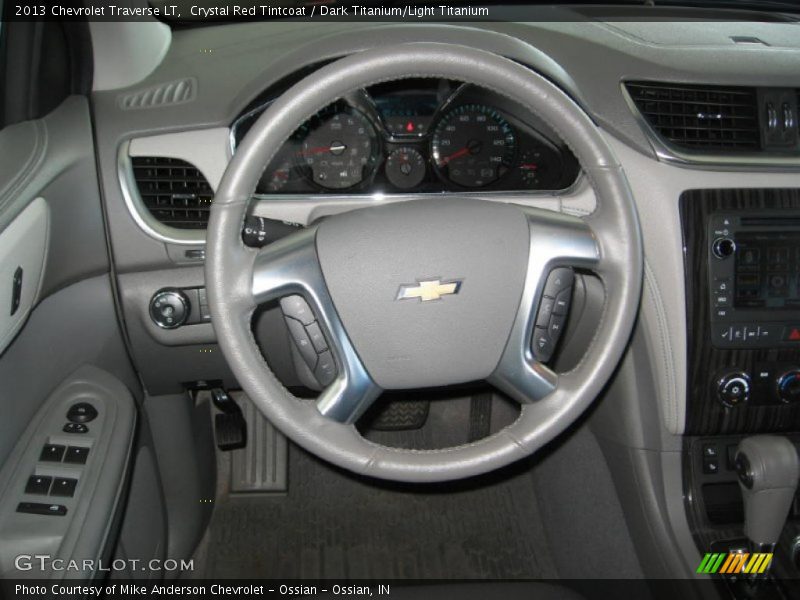 Crystal Red Tintcoat / Dark Titanium/Light Titanium 2013 Chevrolet Traverse LT