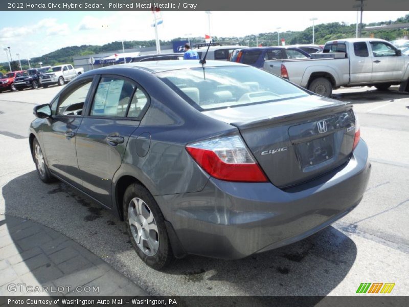 Polished Metal Metallic / Gray 2012 Honda Civic Hybrid Sedan