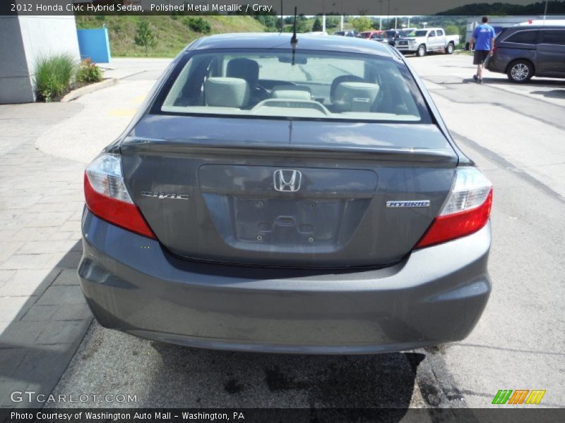 Polished Metal Metallic / Gray 2012 Honda Civic Hybrid Sedan